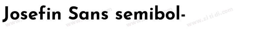 Josefin Sans semibol字体转换